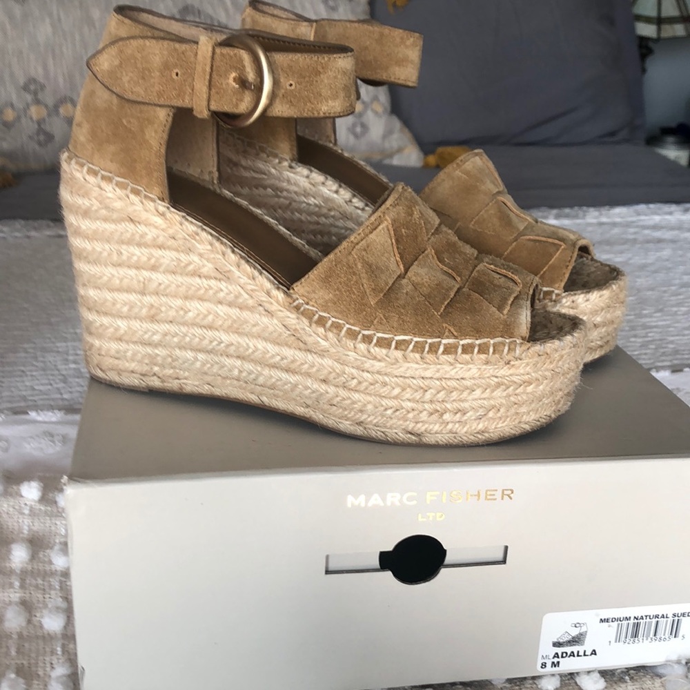 Mark Fisher Adalla wedge sandal 4” inches heel